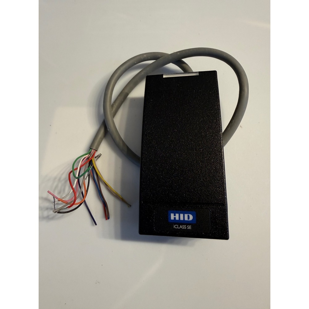 HID iCLASS SE R10 Smart Card Reader Black 900NTNNEK00000 R10EKNN Pigtail Mullion